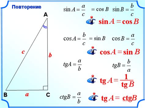 как найти cos угла abc в треугольнике