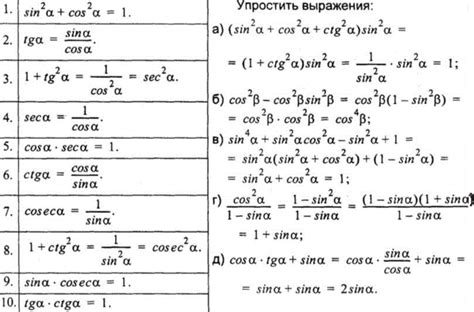 как найти cos зная tg
