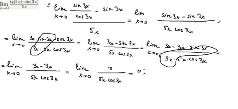 найти пределы lim 3x cos 5x sin3x
