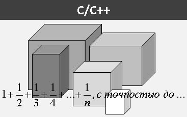 найти сумму ряда с заданной точностью c